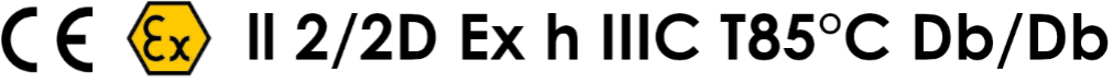 Logo Zgodność z ATEX Pył
