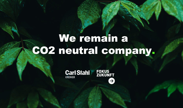 Weiterhin CO2 neutral!